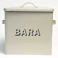 Large Square Bara, Putty Grey