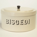 Small Round Bisgedi Tin Cream