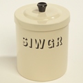Small Siwgr Canister Cream