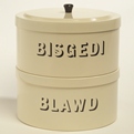 Small Stacking Bisgedi & Blawd Tins Cream