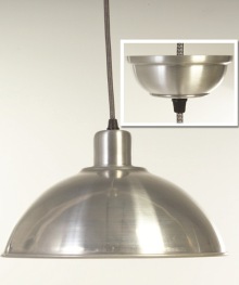 J D Basin Lamp in Aluminium