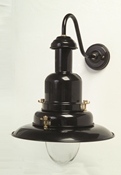 Large Fisherman Wall Lamp in Black