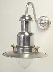 Small Fishermans Wall Lamp in Aluminium