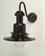 Small Fishermans Wall Lamp in Black