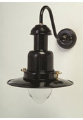 Small Fishermans Wall Lamp in Black