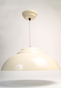 The Retro Pendant Light in Cream