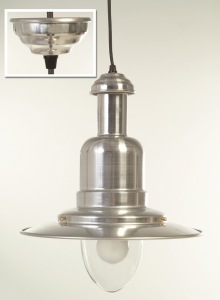 Large Harbour Pendant in Aluminium