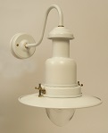 Small Fishermans Wall Lamp in Chalk White