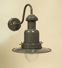 Small Fishermans Wall Lamp in Shingle Grey