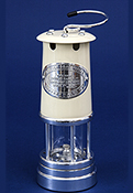 Large Cream and Silver Lifestyle Miners Lamp