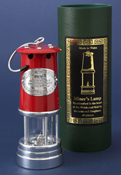 Large Red and Silver Lifestyle Miners Lamp