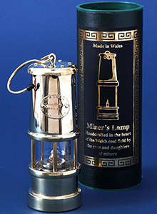 Medium Miners Lamp All Brass
