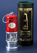 Medium Red & Silver Lifestyle Miners Lamp