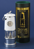 Medium White & Silver Lifestyle Miners Lamp